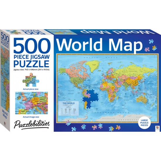 World Map 500pc