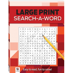Large Print Search - A - Word (RED)