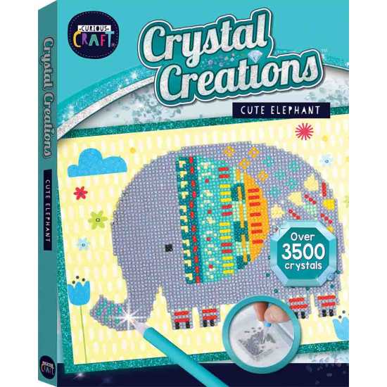 Crystal Creations Canvas: Cute Elephant